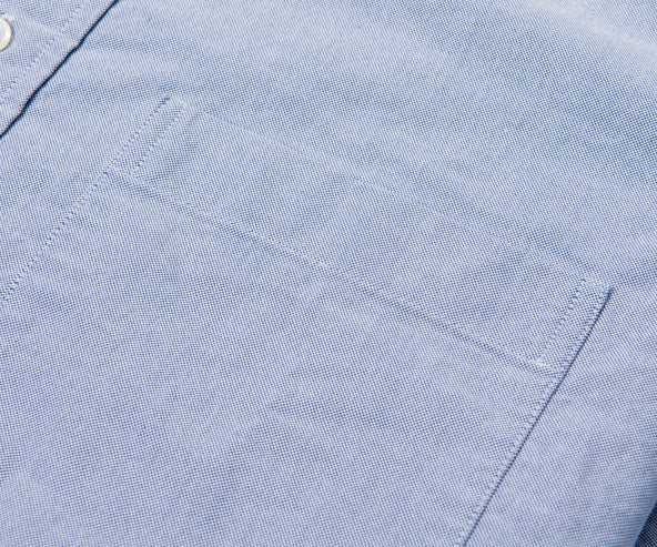 Thom Browne Oxford Stacked Sleeve Shirt Blue