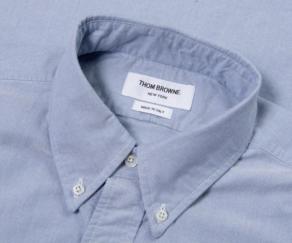 Thom Browne Oxford Stacked Sleeve Shirt Blue