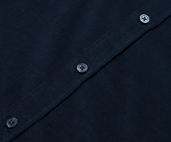 BOSS C-Liam Fine Cord LS Shirt Navy