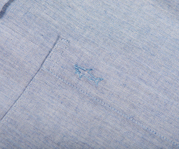 Paul & Shark J-Fit Patch Pocket Flannel Shirt Blue