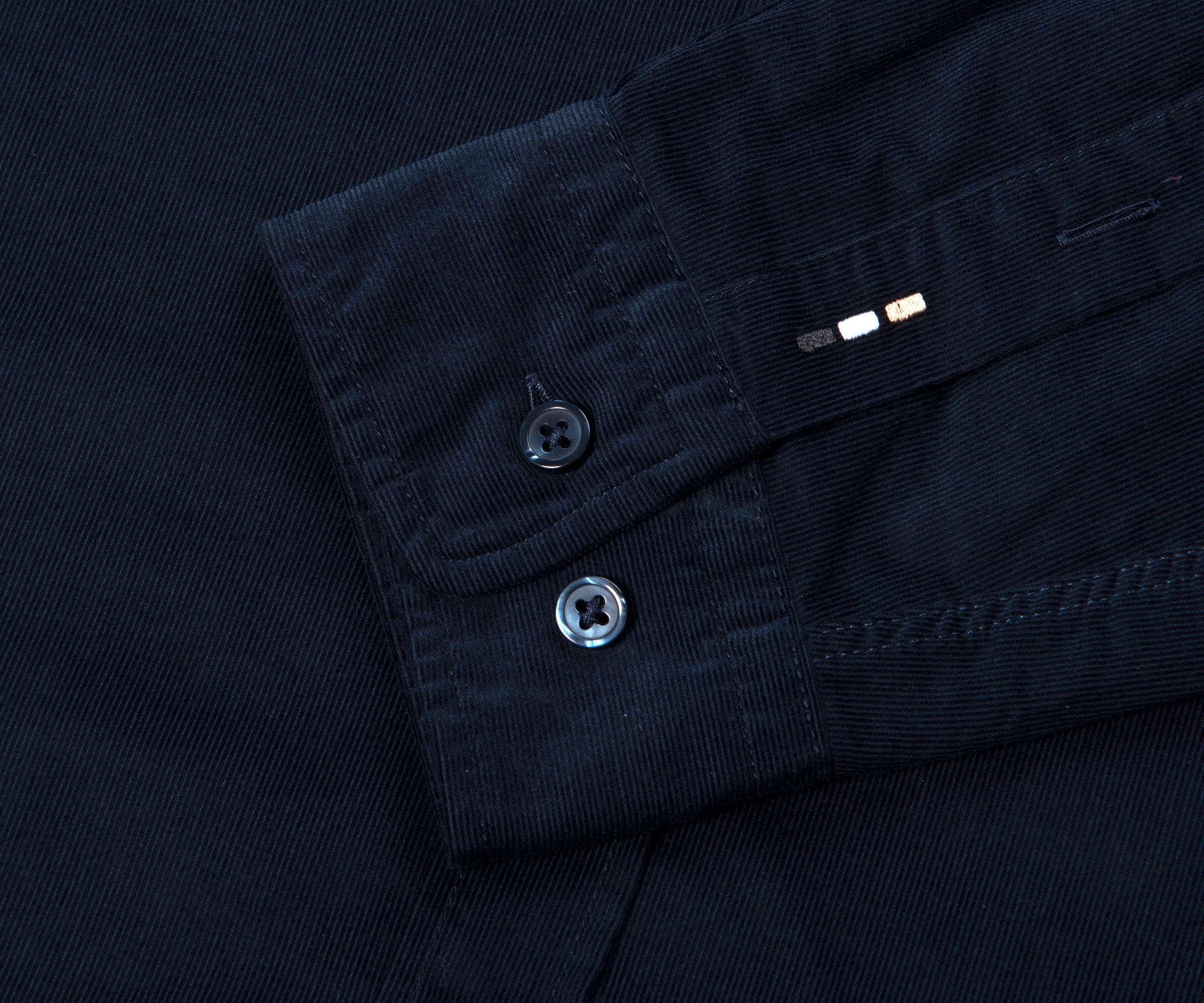 BOSS C-Liam Fine Cord LS Shirt Navy