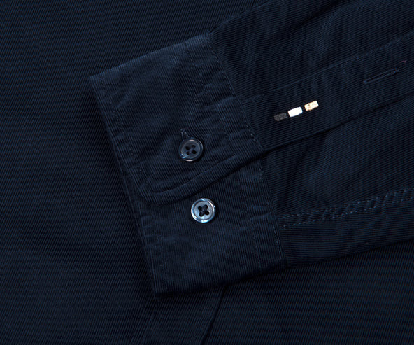 BOSS C-Liam Fine Cord LS Shirt Navy