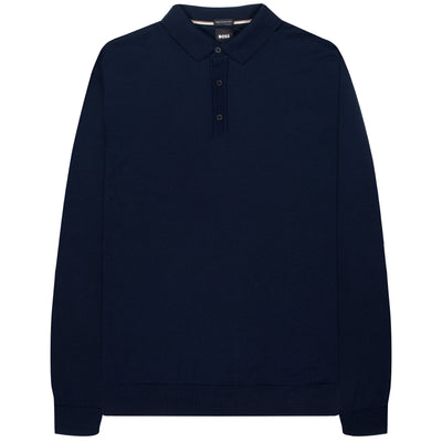 BOSS H-Peaver Slim Fit Mercerised Polo Dark Navy