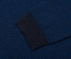 BOSS Textured Crew Neck Knitwear Navy