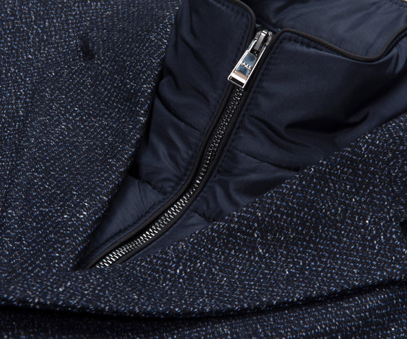 BOSS H-Hyde-Bib Overcoat Navy