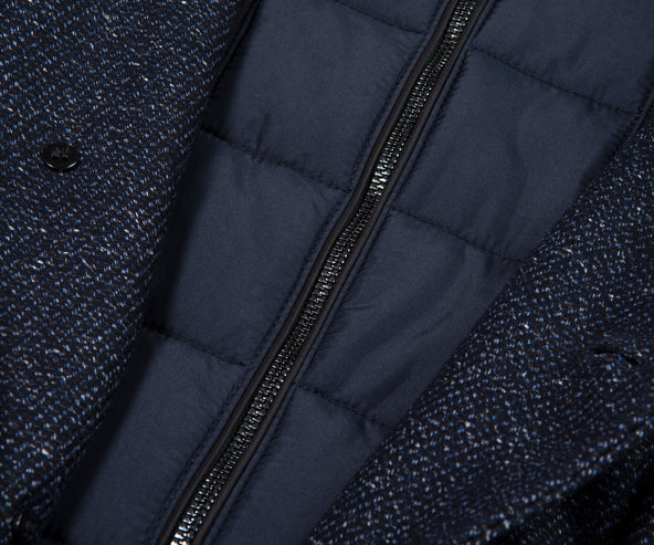 BOSS H-Hyde-Bib Overcoat Navy