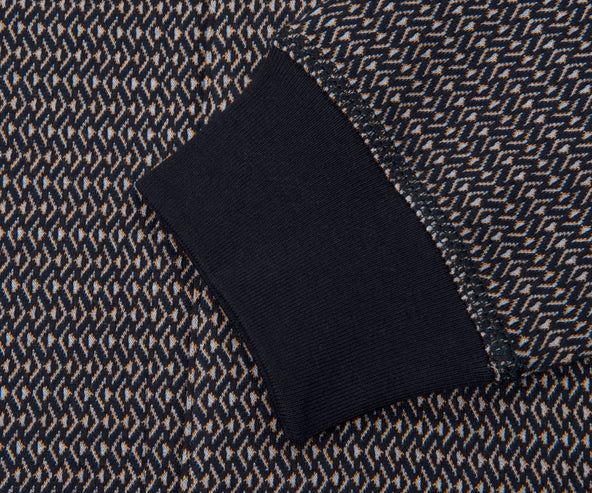 Paul Smith PS Weaved Full Button Jersey Orange/Navy