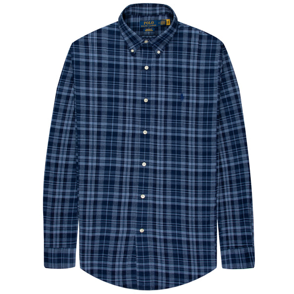 Polo Ralph Lauren Brushed Cotton checked Shirt Blue Multi