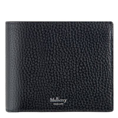 Mulberry Coin Grained Leather 8 Card Wallet Black