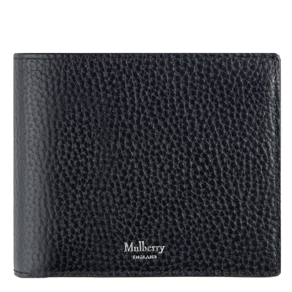 Mulberry Coin Grained Leather 8 Card Wallet Black