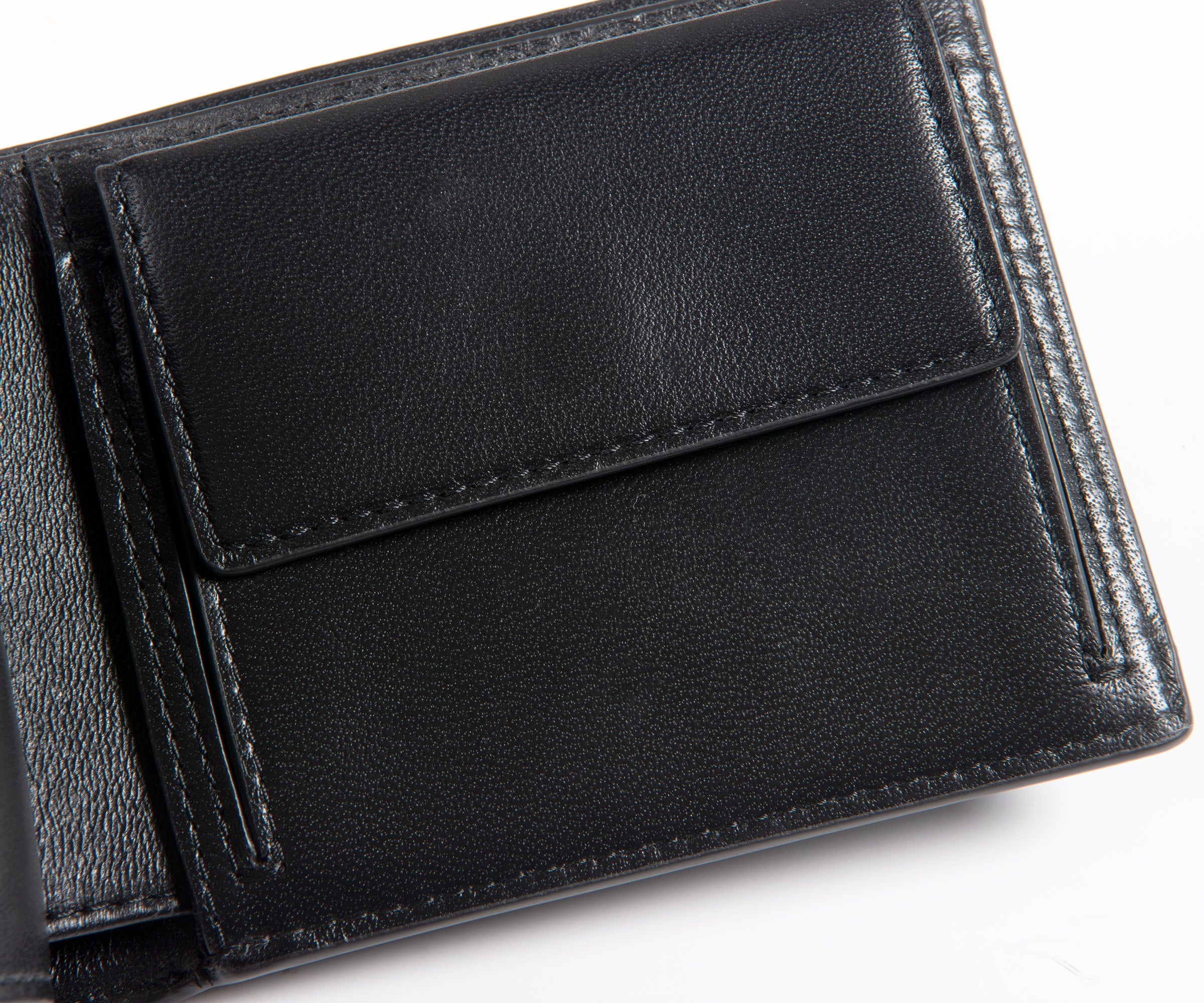 Mulberry Coin Grained Leather 8 Card Wallet Black