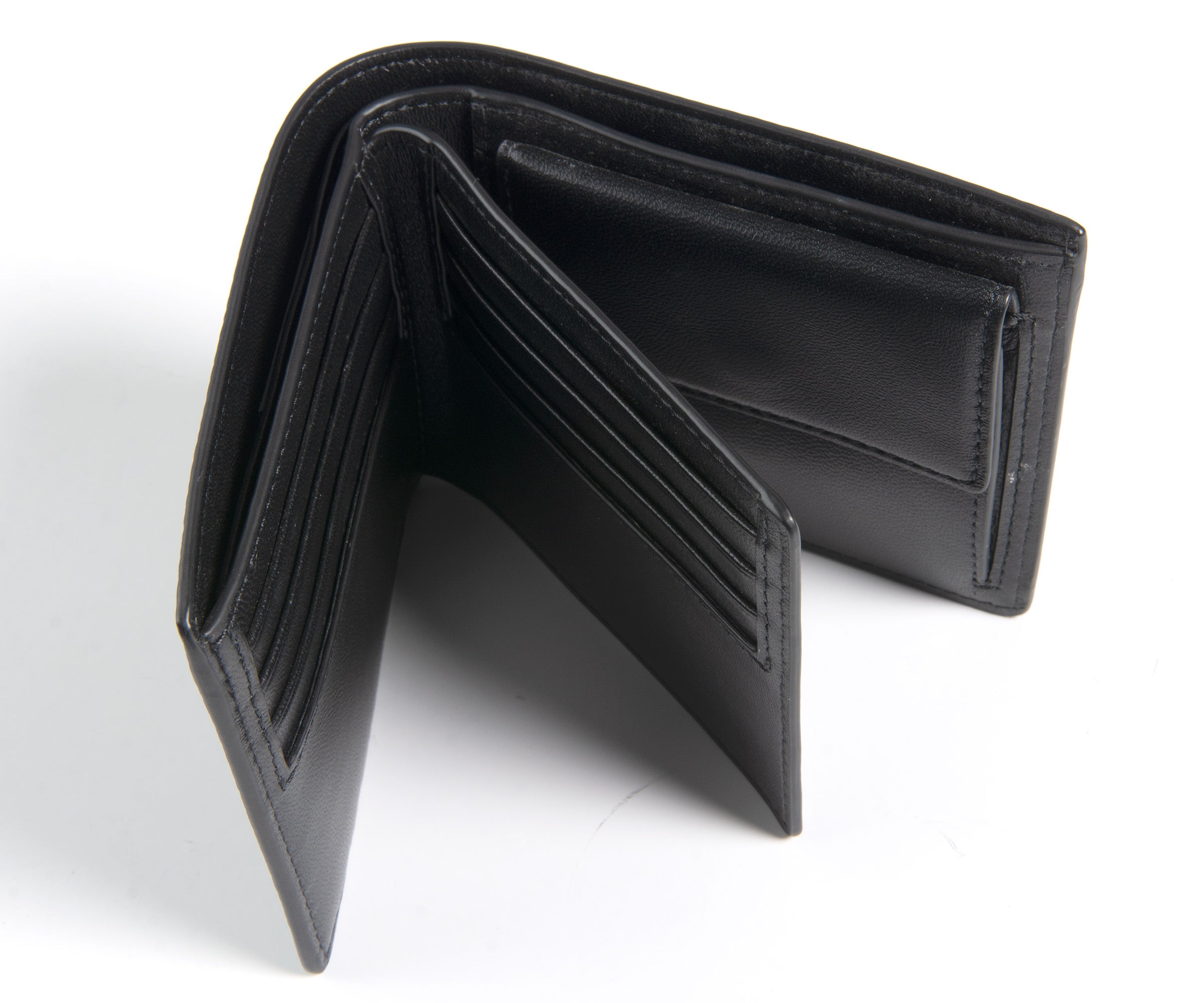 Mulberry Coin Grained Leather 8 Card Wallet Black
