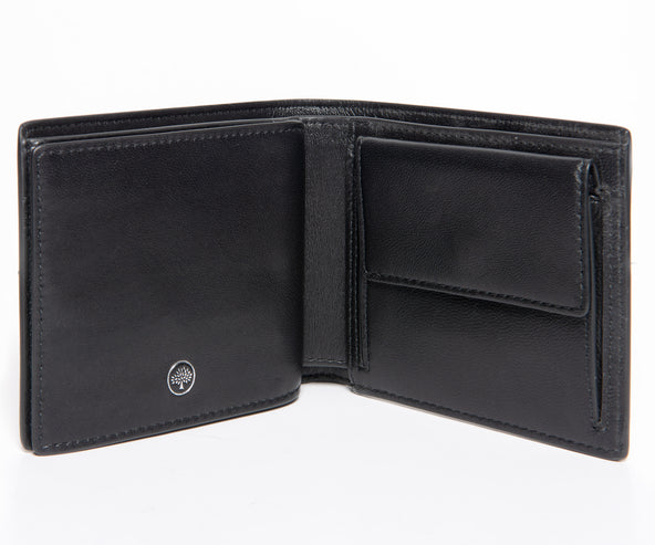Mulberry Coin Grained Leather 8 Card Wallet Black
