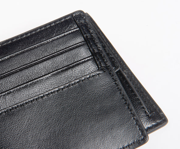 Mulberry Coin Grained Leather 8 Card Wallet Black