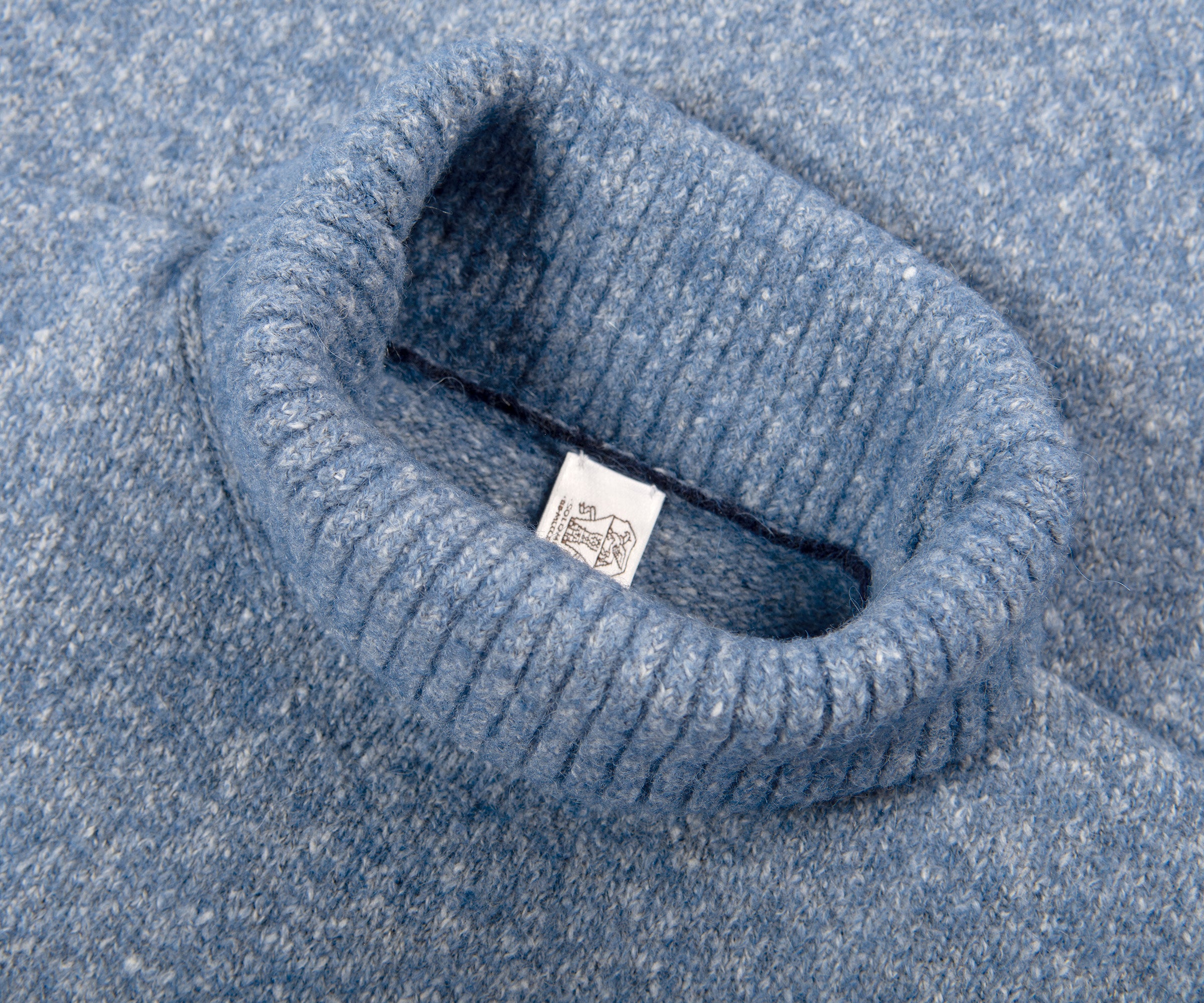 BRUNELLO CUCINELLI Wool Roll Neck Jumper Blue