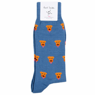 Paul Smith Fennel Dog Print Sock