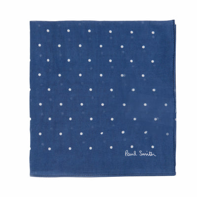 Paul Smith Large Spotted Pocket Square Indigo