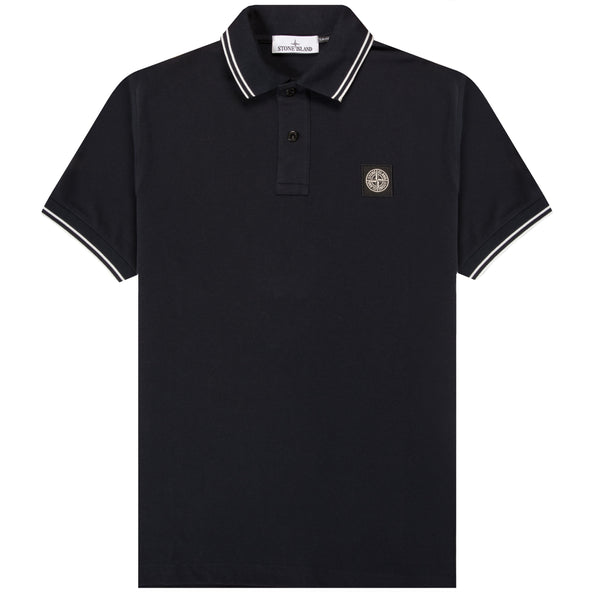Stone Island Slim Fit SS Stretch Piqué Polo Navy