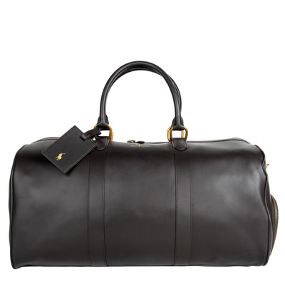 Polo Ralph Lauren Leather Duffel Dark Brown