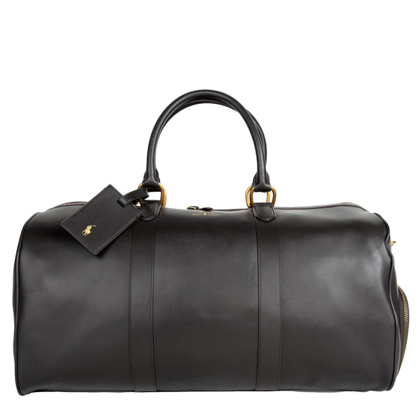 Polo Ralph Lauren Leather Duffel Dark Brown