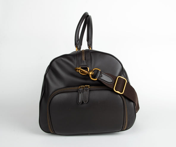 Polo Ralph Lauren Leather Duffel Dark Brown