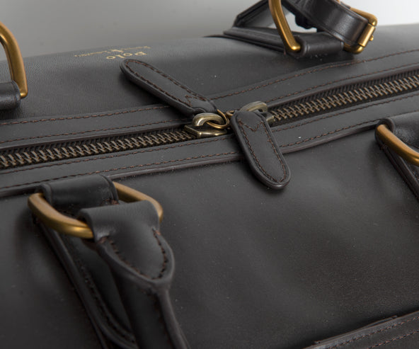 Polo Ralph Lauren Leather Duffel Dark Brown