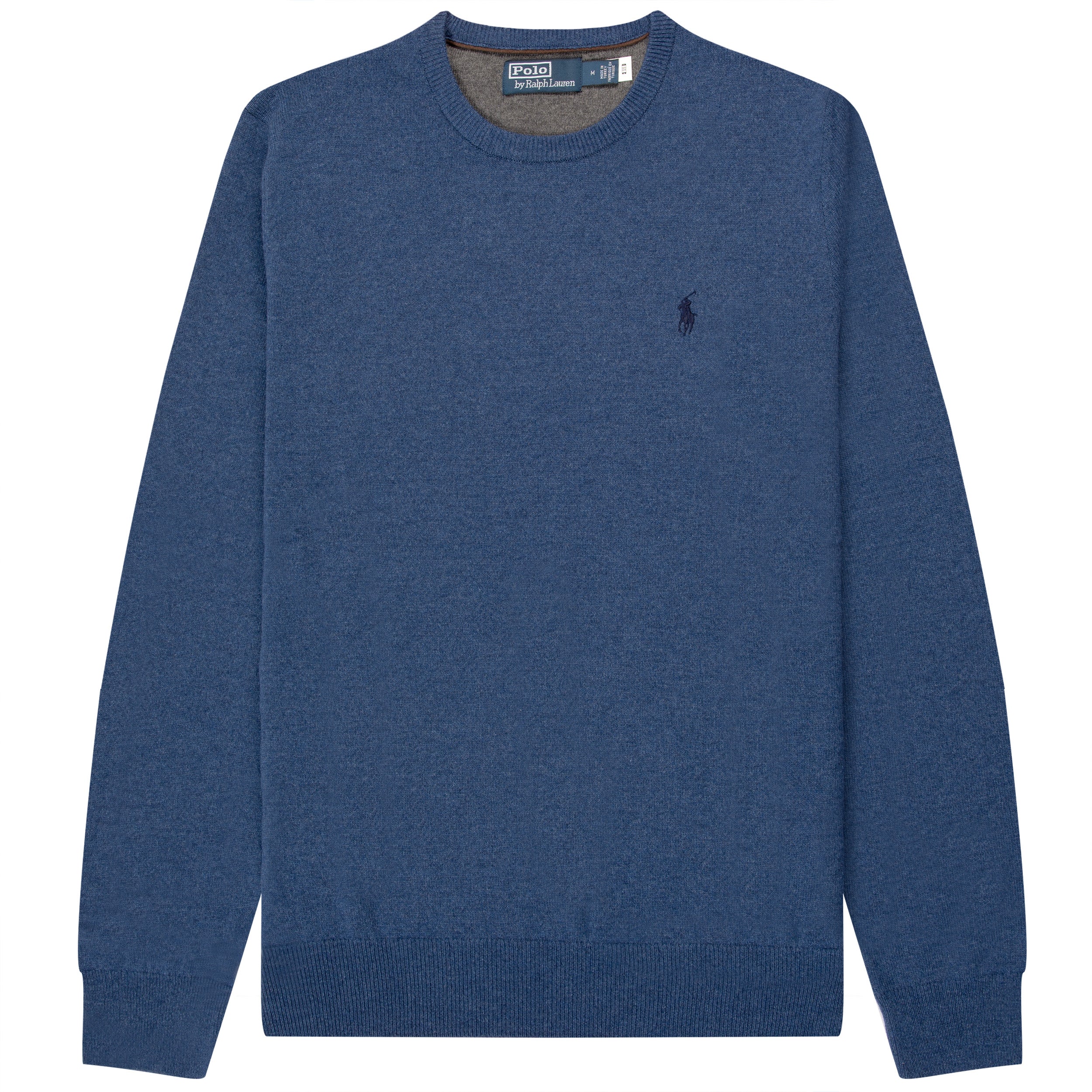 Ralph Lauren Classic Logo Crewneck Knit Rustic Navy Heather