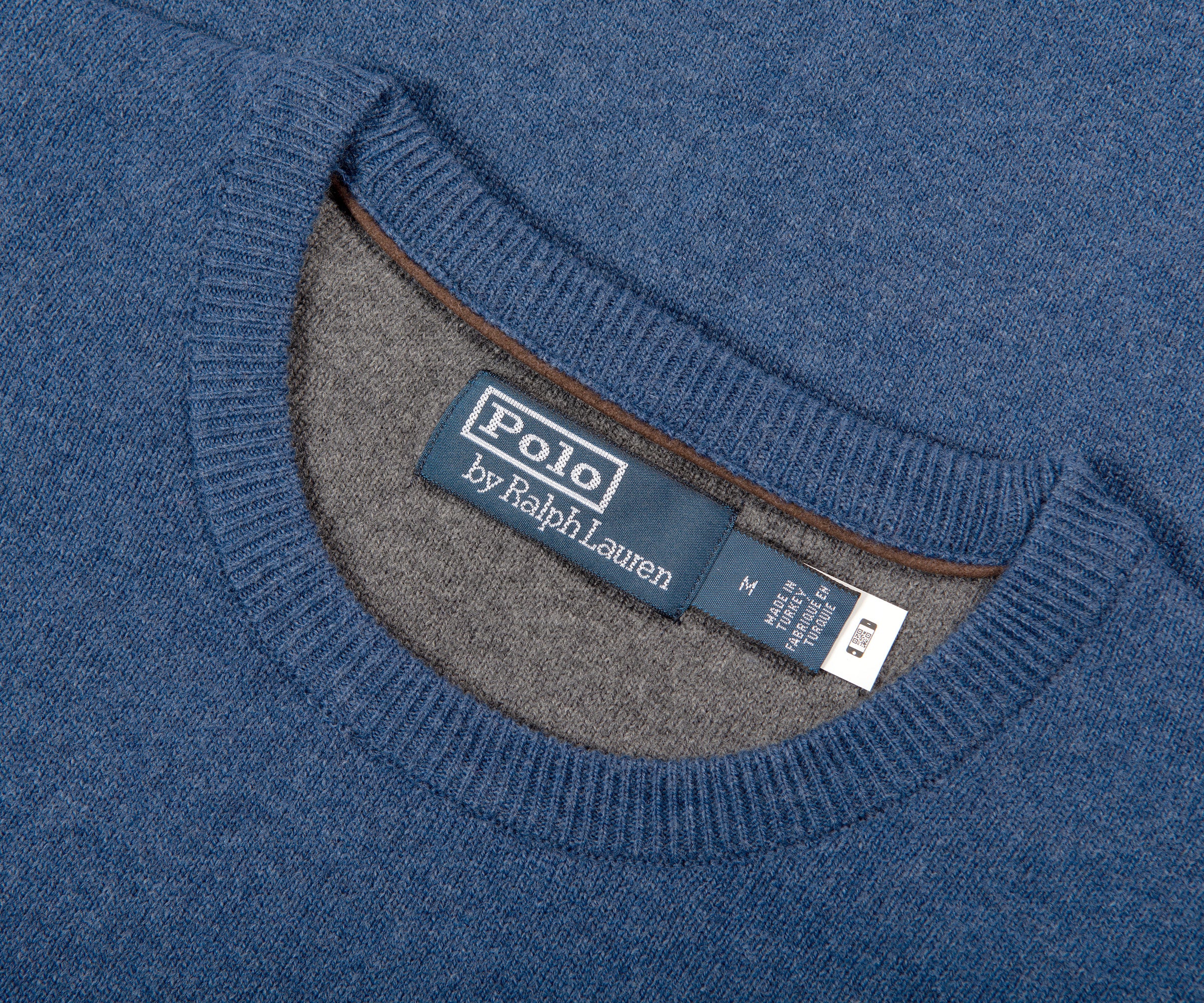 Ralph Lauren Classic Logo Crewneck Knit Rustic Navy Heather