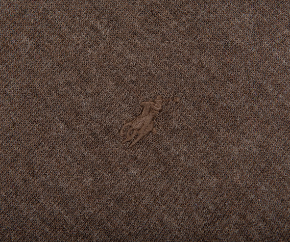 Polo Ralph Lauren Washable Wool Turtleneck Sweater Brown Heather