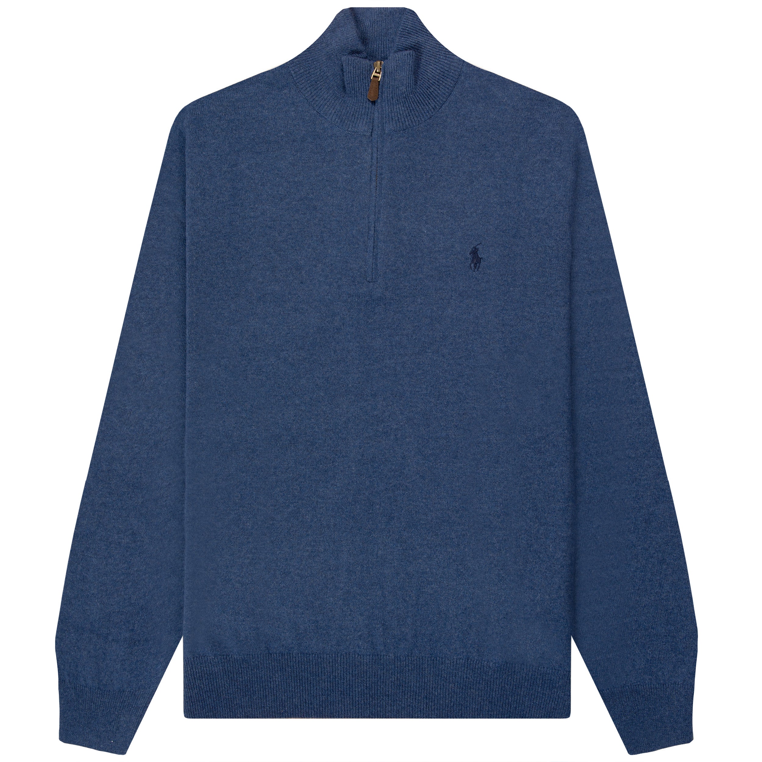 Ralph Lauren Classic Logo 1/4 Zip Knit Rustic Navy Heather