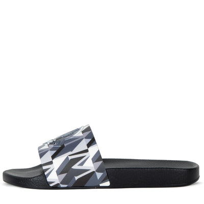 Moncler Monogramed Sliders Black