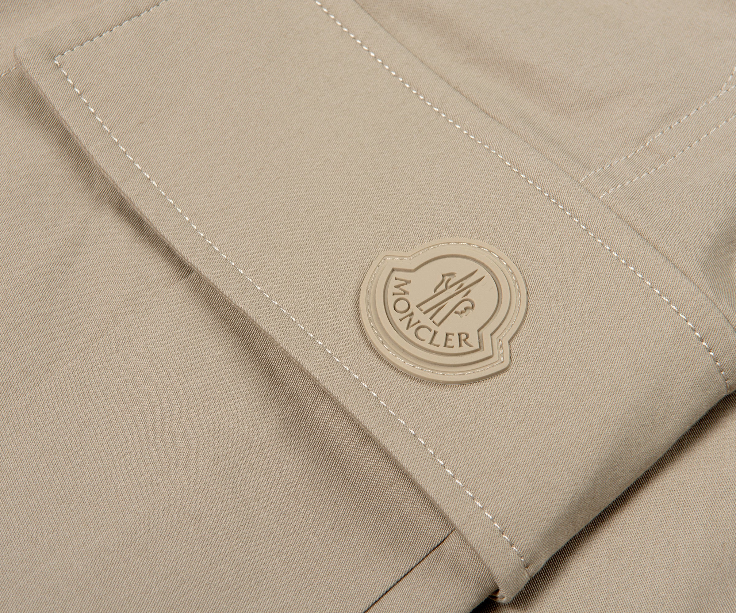 Moncler Gabardine Cargo Trousers light Beige