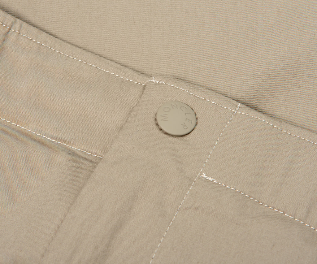Moncler Gabardine Cargo Trousers light Beige
