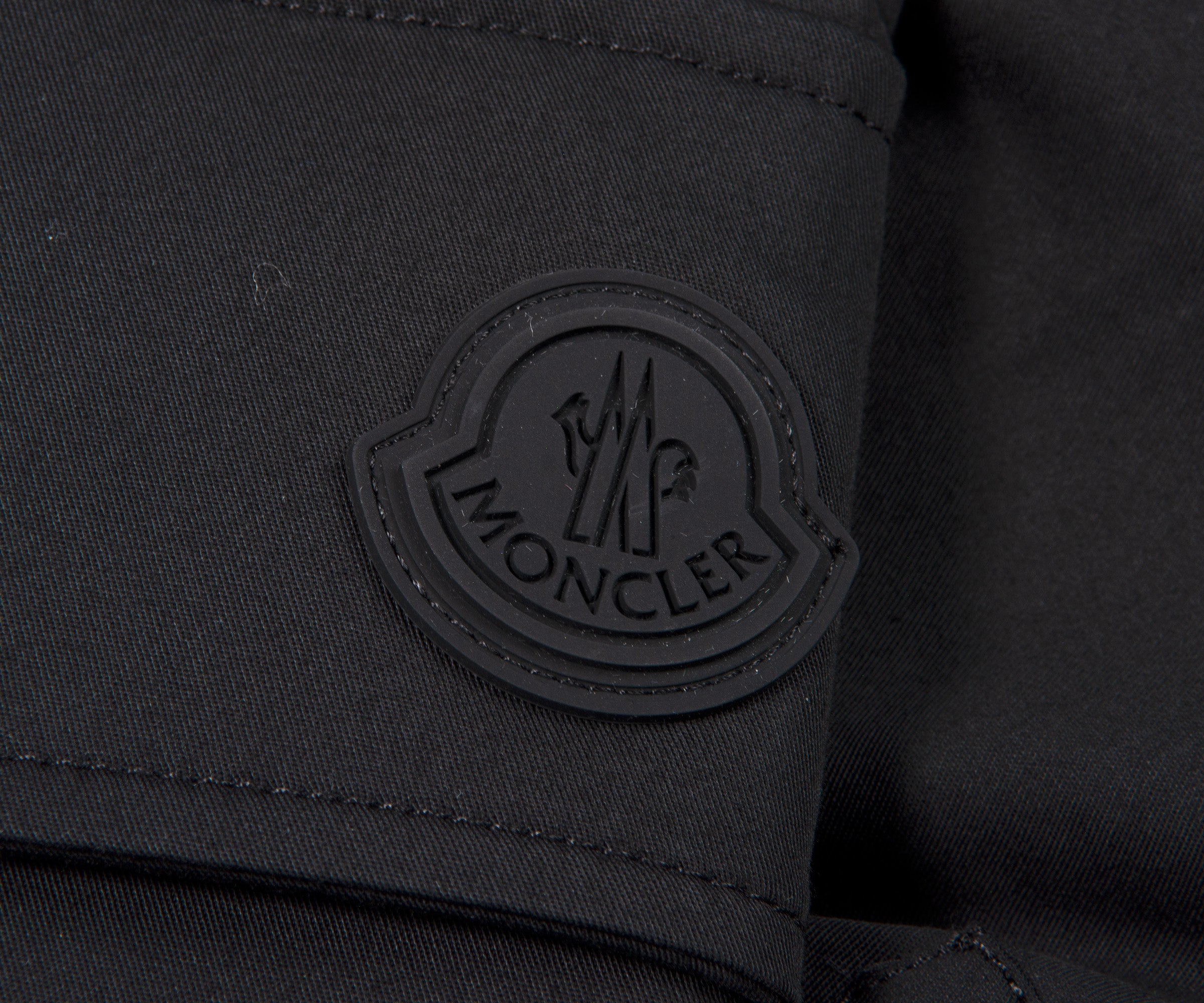 Moncler Gabardine Cargo Trousers Black