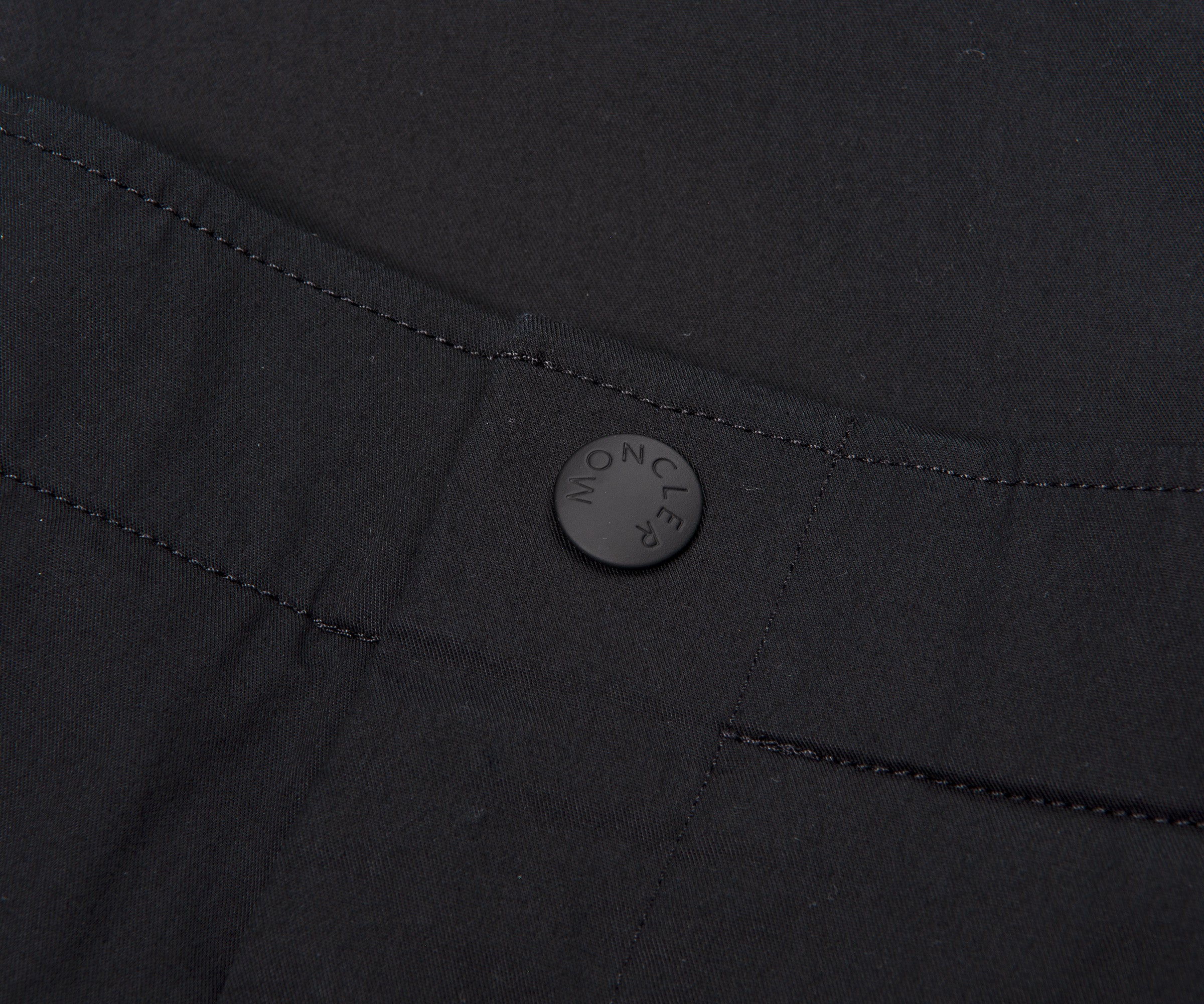 Moncler Gabardine Cargo Trousers Black