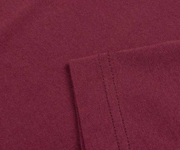 Moncler Monogram T-Shirt With Pocket Burgandy
