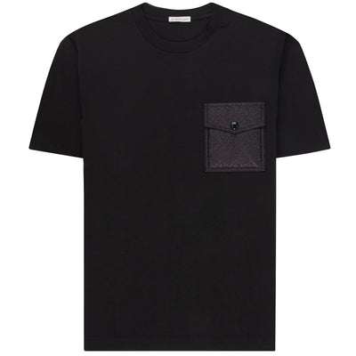 Moncler Monogram T-Shirt With Pocket Black