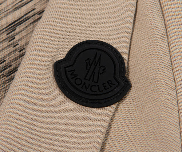 Moncler Blurred Chest Logo Sweatshirt light Beige