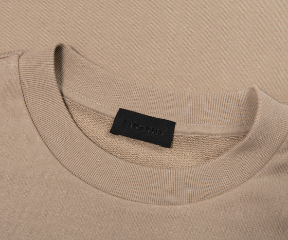 Moncler Blurred Chest Logo Sweatshirt light Beige
