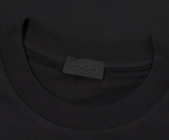 Moncler Blurred Chest Logo Sweatshirt Black