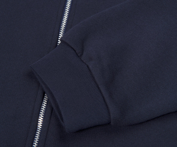 Acne Studios Classic Hooded Full Zip Sweater Navy