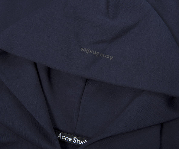 Acne Studios Classic Hooded Full Zip Sweater Navy