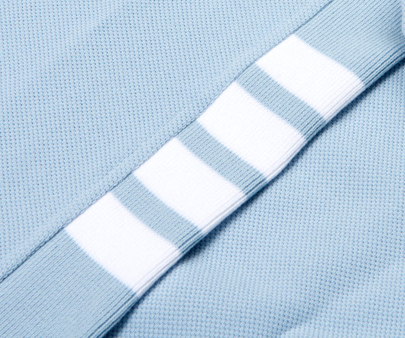Thom Browne Pique Polo 4-Bar Blue