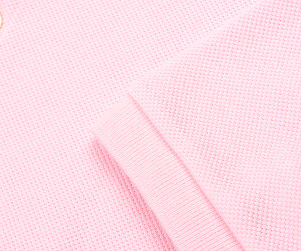 Thom Browne Pique Polo 4-Bar Pink