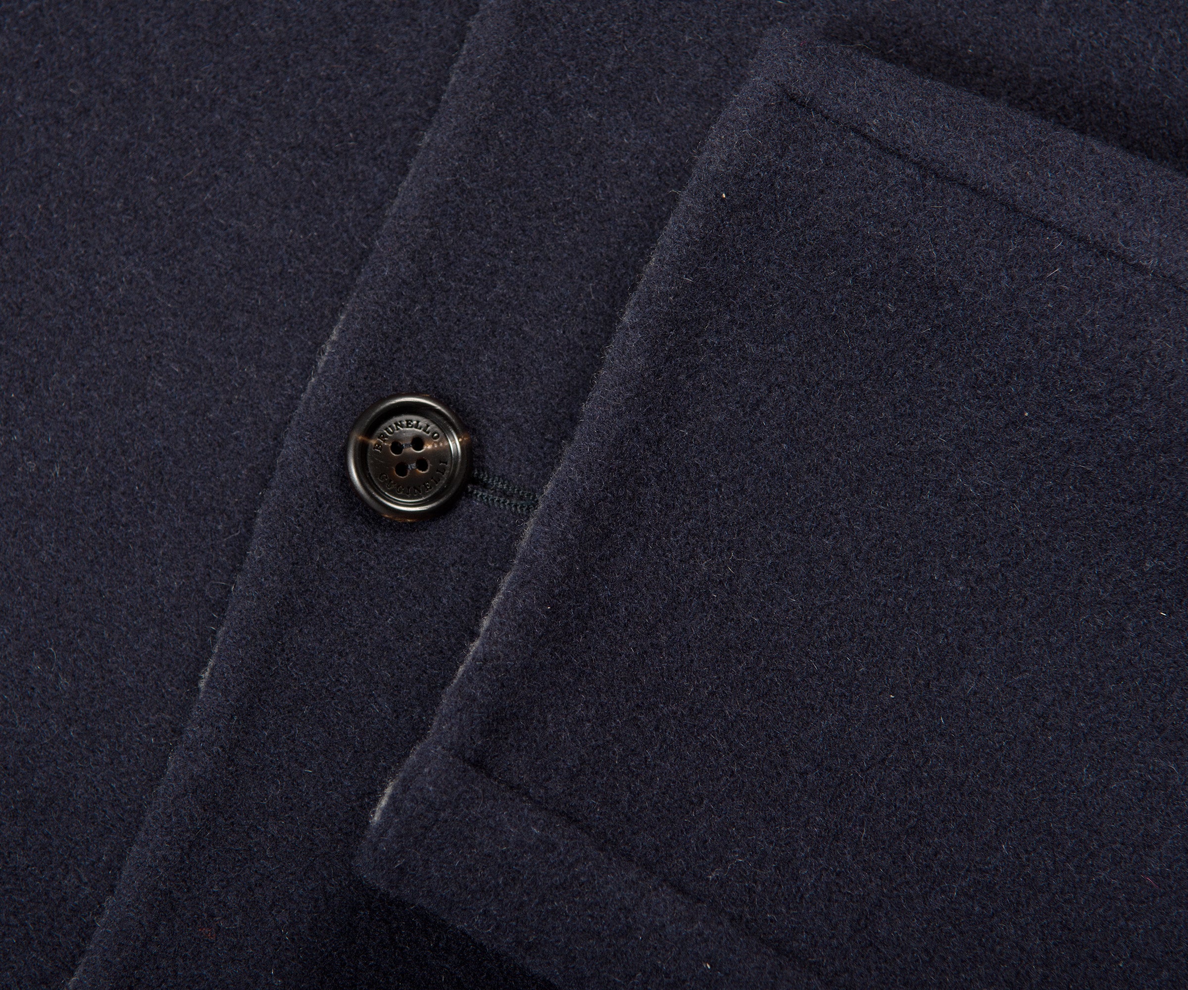 Brunello Cucinelli Reversible Cashmere Blazer Jacket Navy/Grey