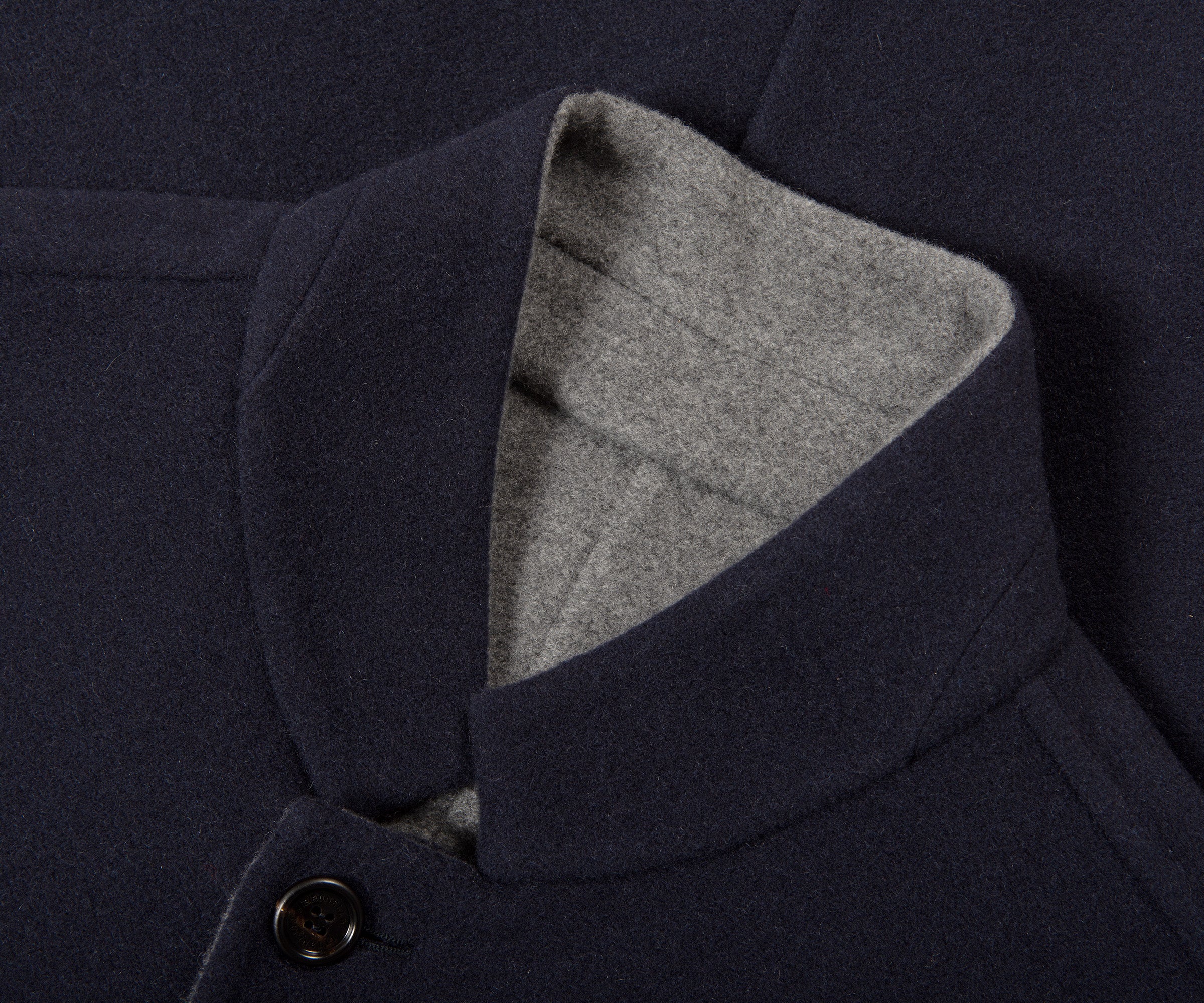 Brunello Cucinelli Reversible Cashmere Blazer Jacket Navy/Grey