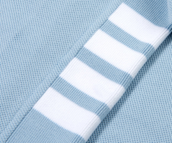 Thom Browne Pique T-Shirt 4-Bar T-Shirt Blue