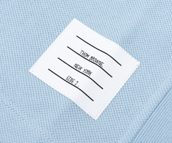 Thom Browne Pique T-Shirt 4-Bar T-Shirt Blue