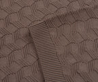 Emporio Armani Textured Weave SS Polo Brown