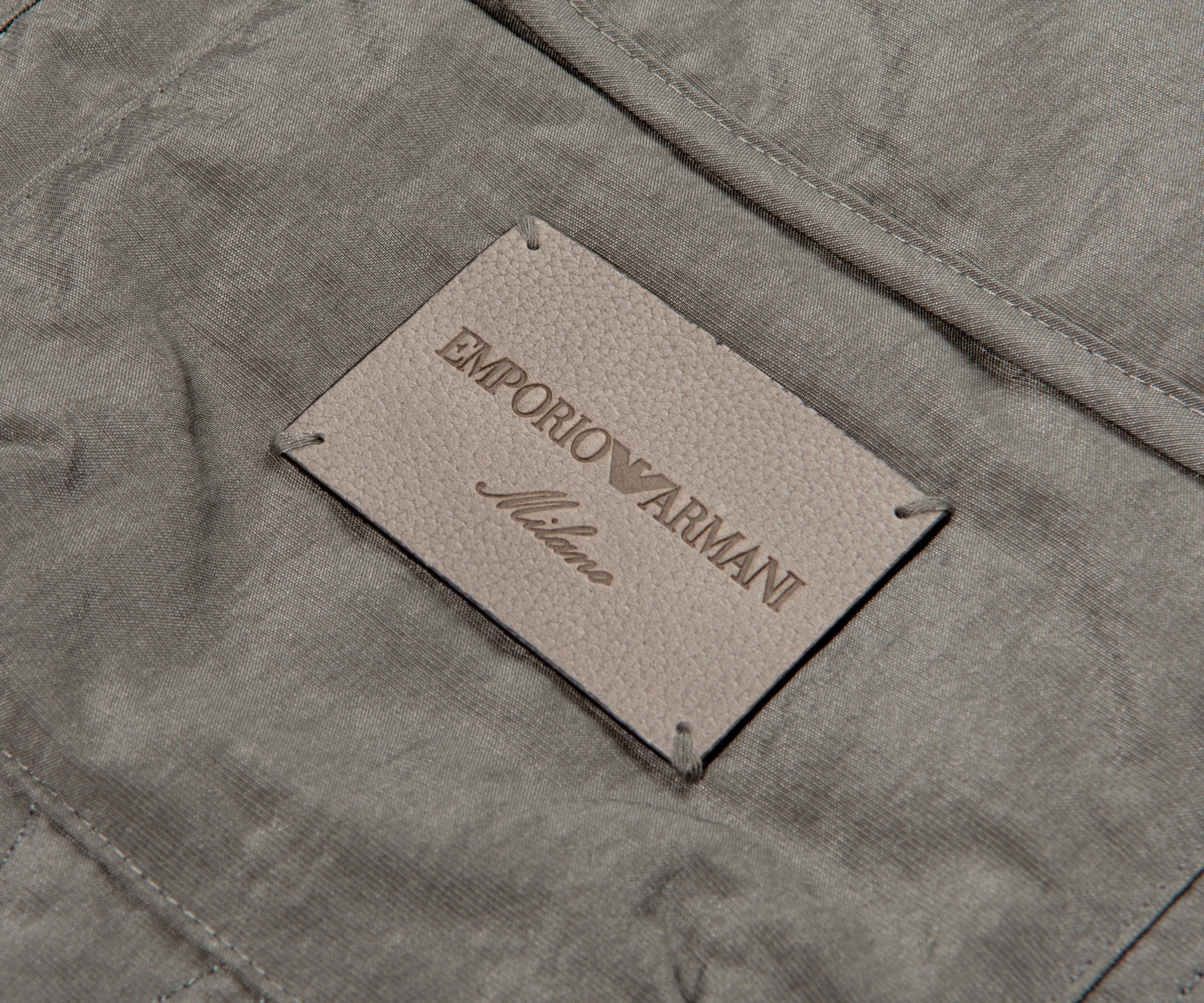 Emporio Armani Quilted Bomber Jacket Forest Fog